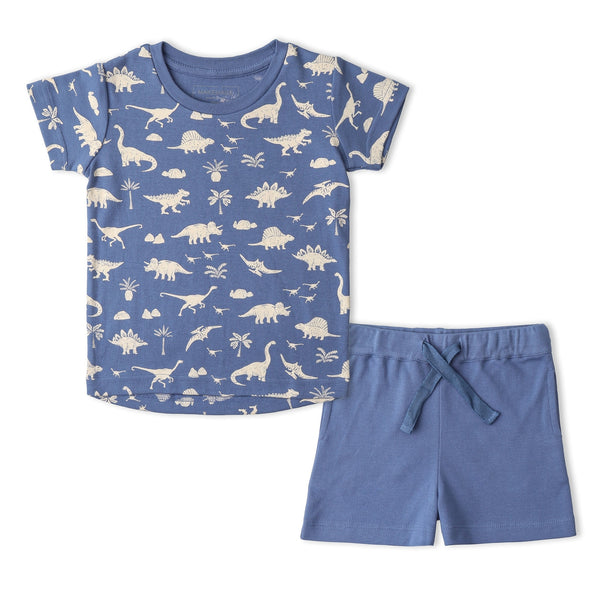 Organic Tee & Shorts Set (Dino)