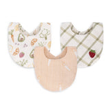3 Pack Bandana Baby Bib (Clementine Fruit & Veggie)