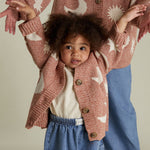 Cozmo Russet Moon Star Cardigan