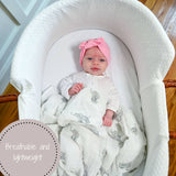 Muslin Swaddle Blanket (Elephant)
