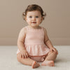 Organic Smocked Top And Bloomer Set (Blush)