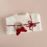 Crochet Teether (Red Bow)
