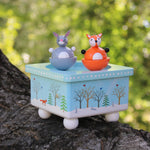 Dancing Fox & Bunny Music Box