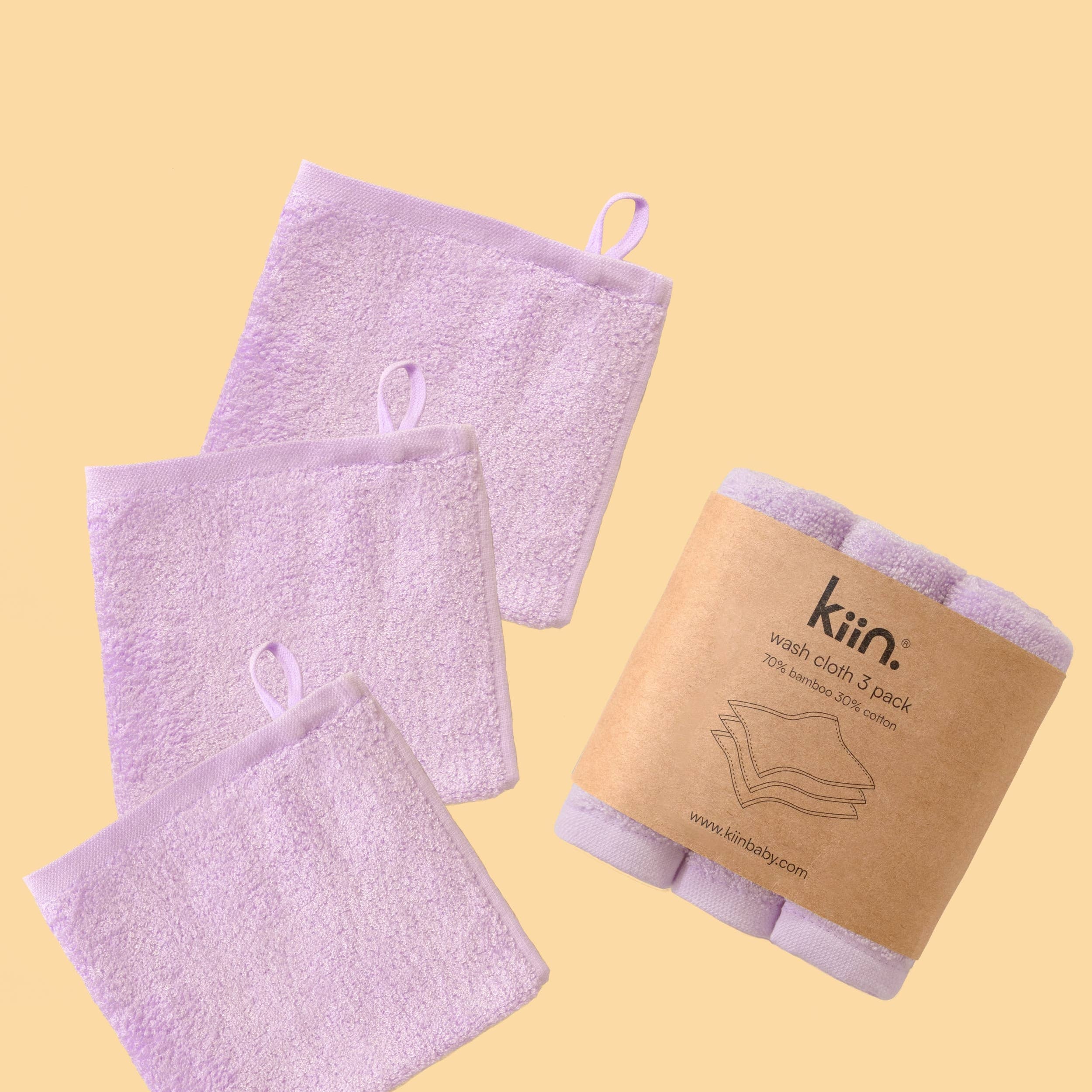 Wash Cloths 3 Pack (Lilac)