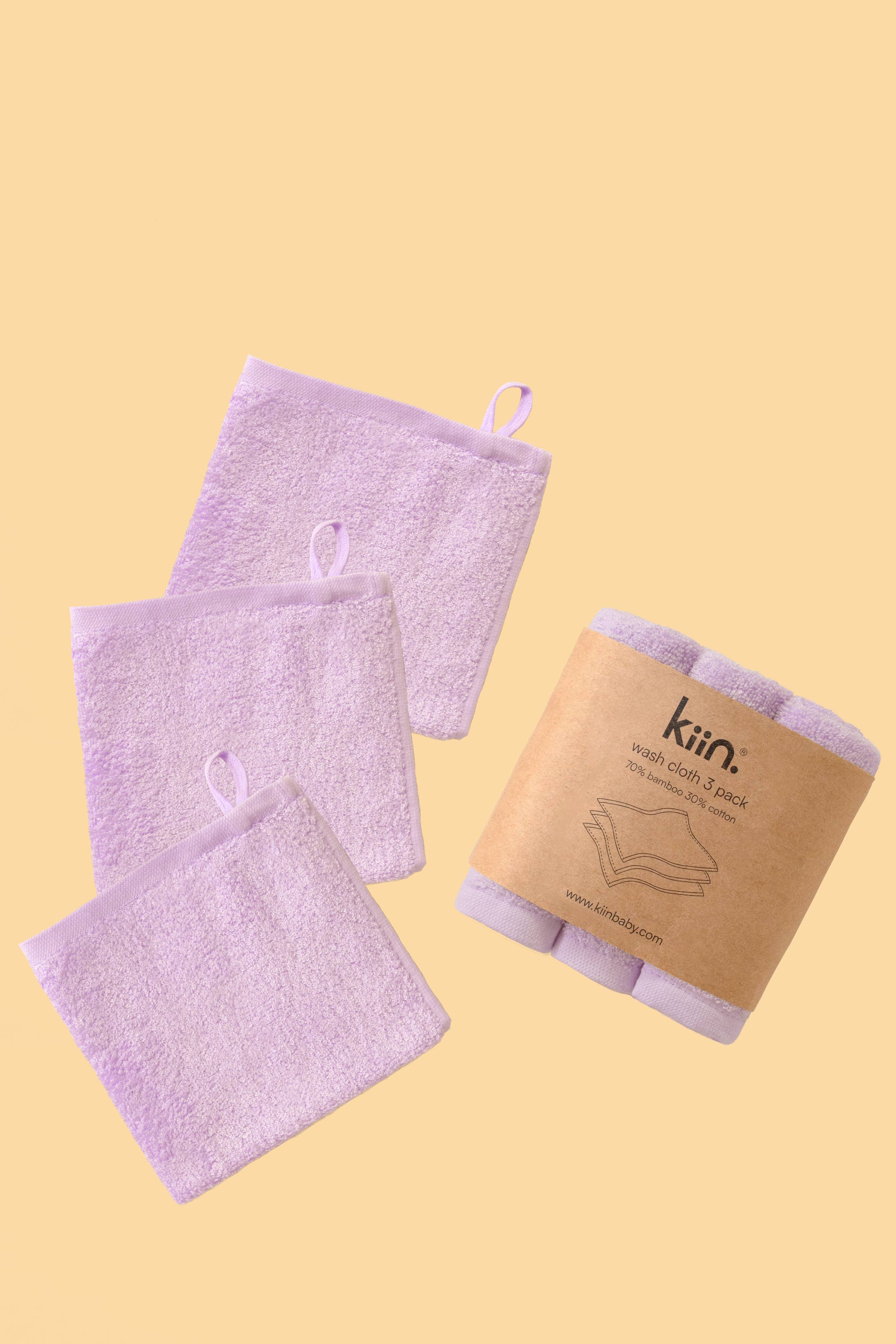 Wash Cloths 3 Pack (Lilac)