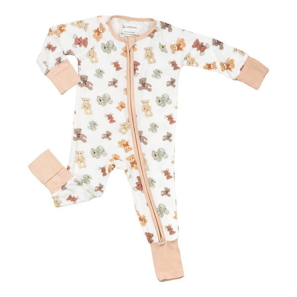 Convertible Zipper Romper (Teddy Bear)