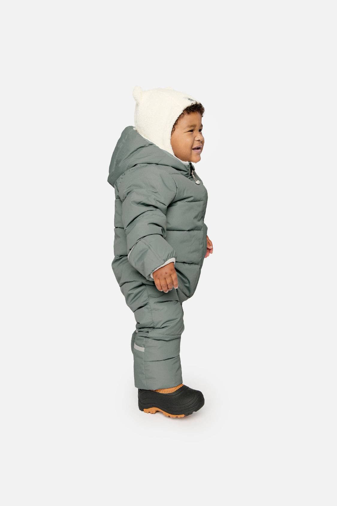 Baby Cloud One Piece Snowsuit (Sage Green)