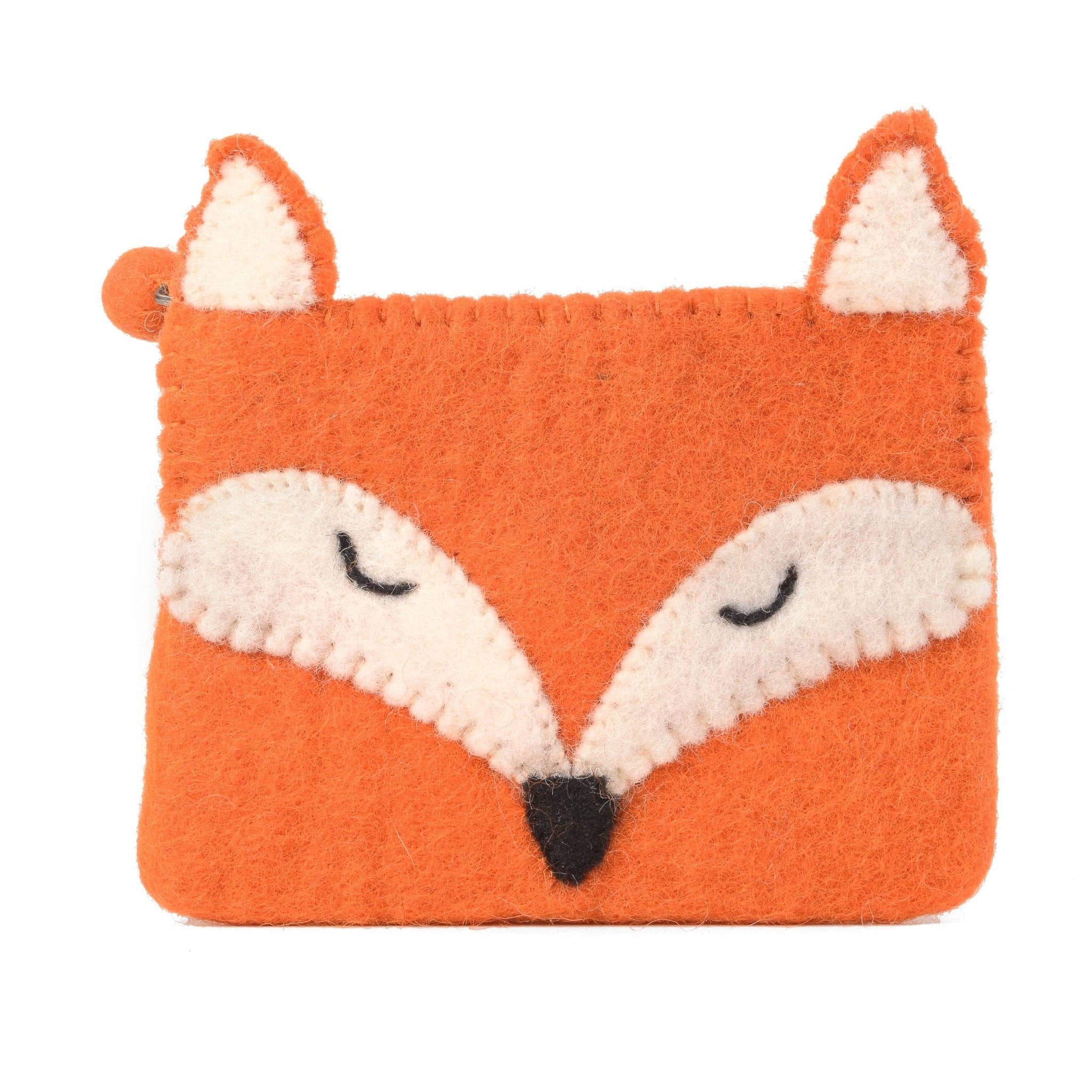 Felt Coin Purse (Sleepy Fox)