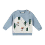 Ski Knit Pullover Sweater & Pant Set (Mineral Blue)