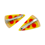 Alligator Hair Clip Set (Pizza)