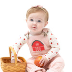 Tiny Apples Lap Shoulder Bodysuit (Ivory)