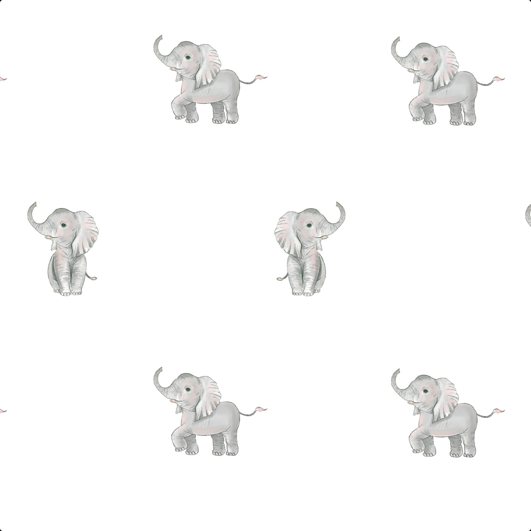 Muslin Swaddle Blanket (Elephant)
