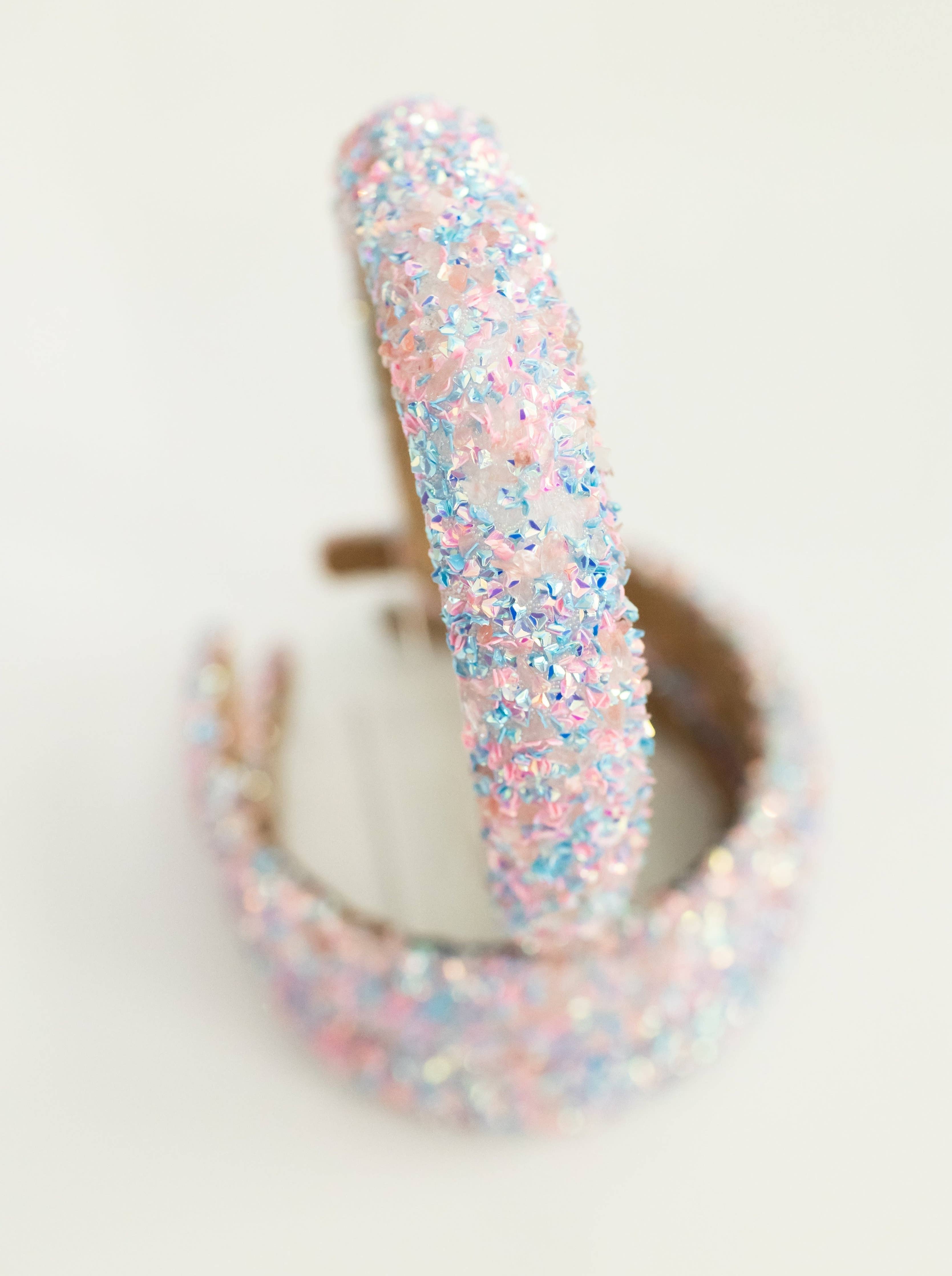 Beaded Headband (Cotton Candy)