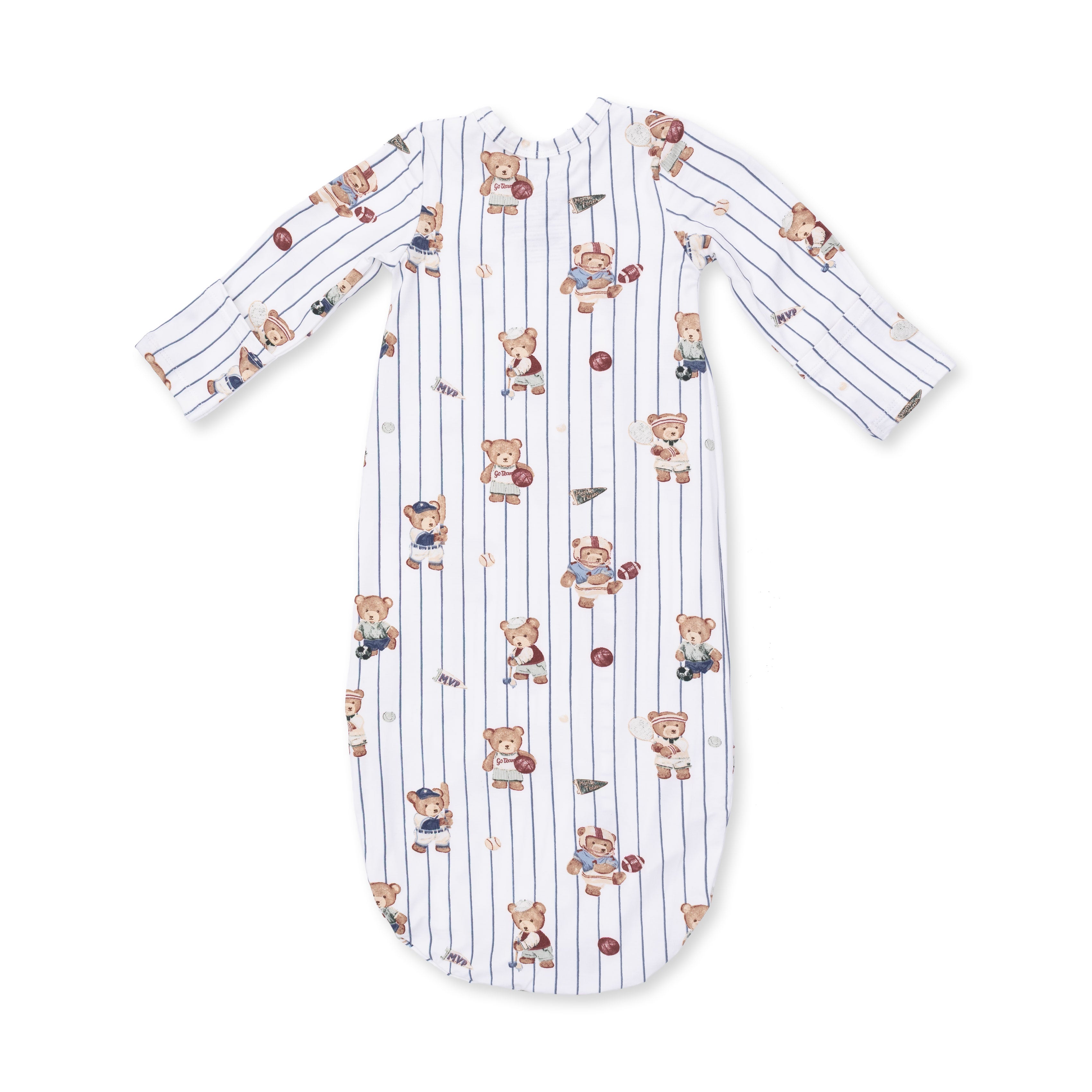 Bundle Gown and Knotted Hat (Mixed Sports Bears)