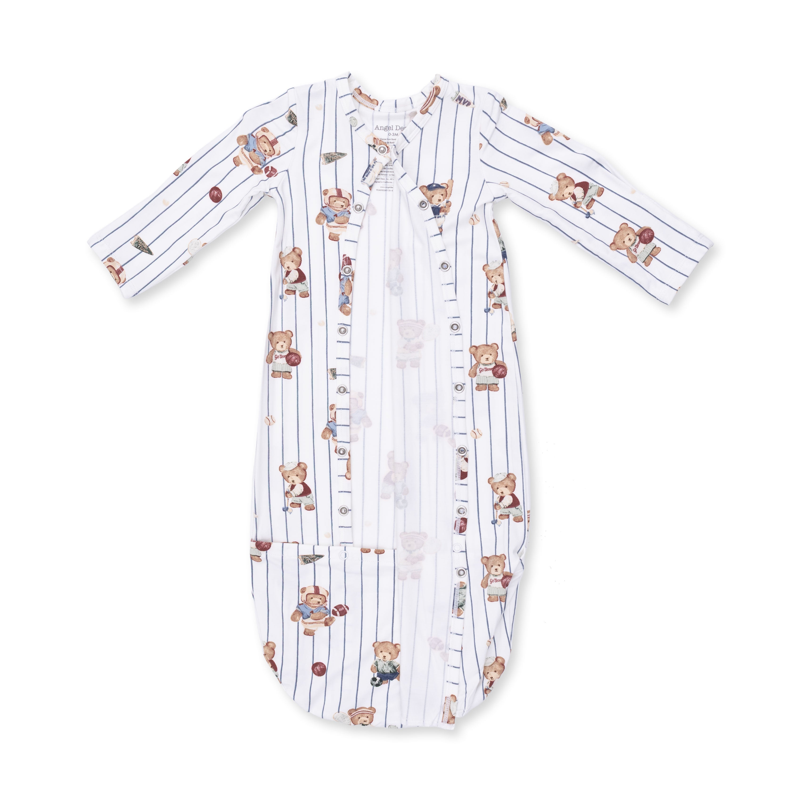 Bundle Gown and Knotted Hat (Mixed Sports Bears)