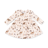 Twirly Long Sleeve Dress (Pretty Equestrian)