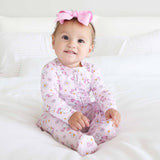 Ruffle Zipper Footie (Silly Goose)