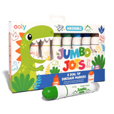 Jumbo Jots Dual Tip Dinosaur Stamp Markers (Set of 8)