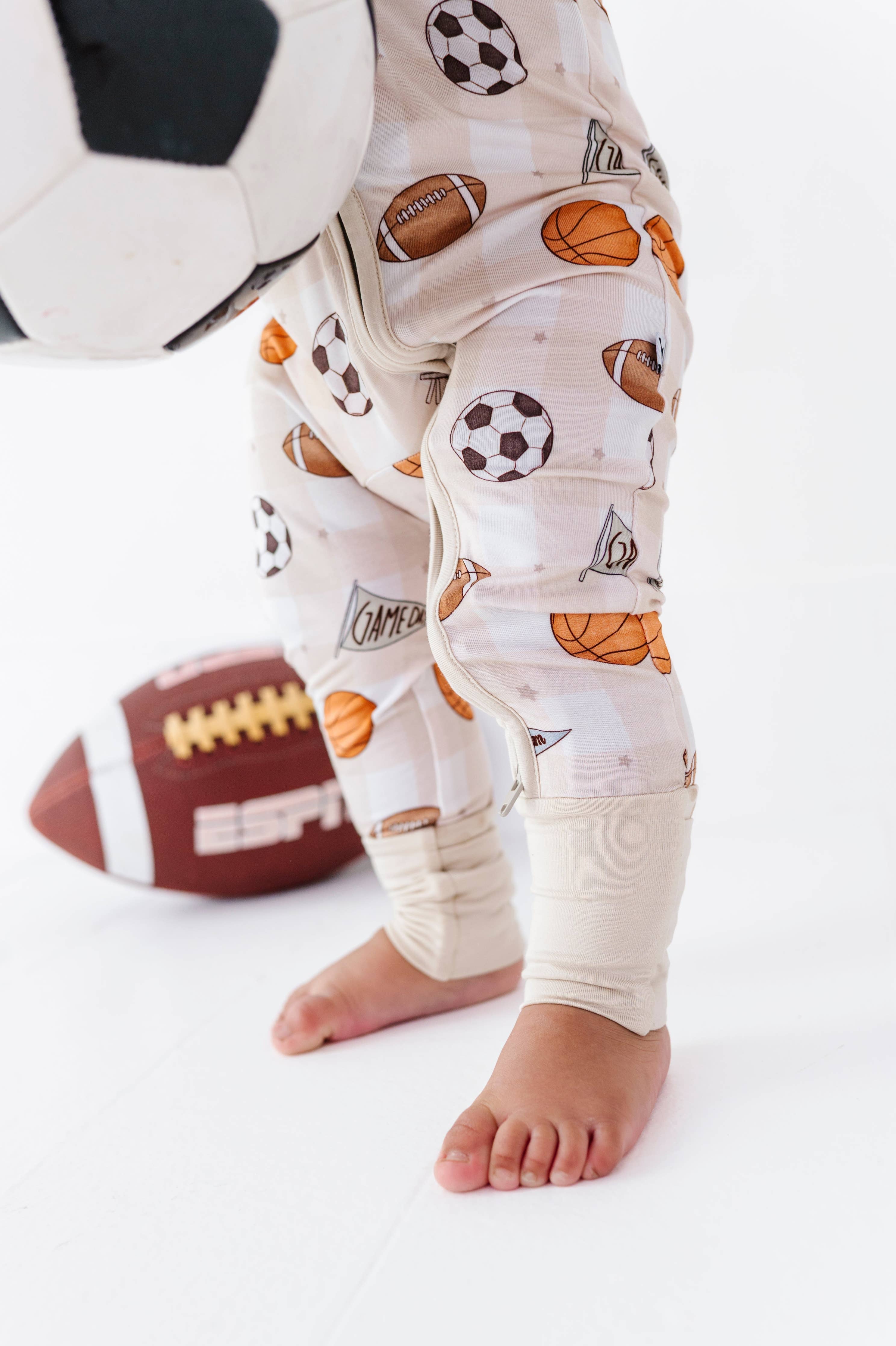 Convertible Footies (Game Day Gingham)
