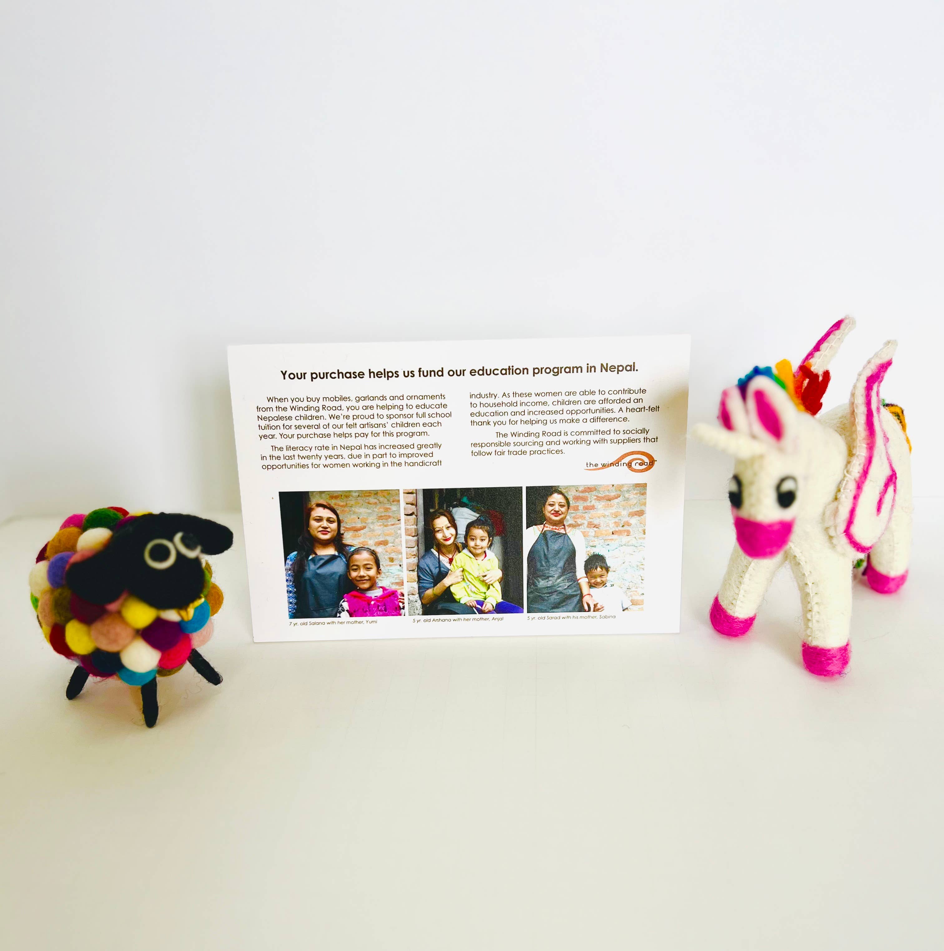 Garland (Felt Natural Sheep)