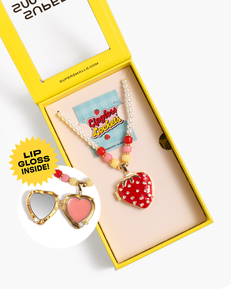 Surprise Lipgloss Locket (Strawberry)