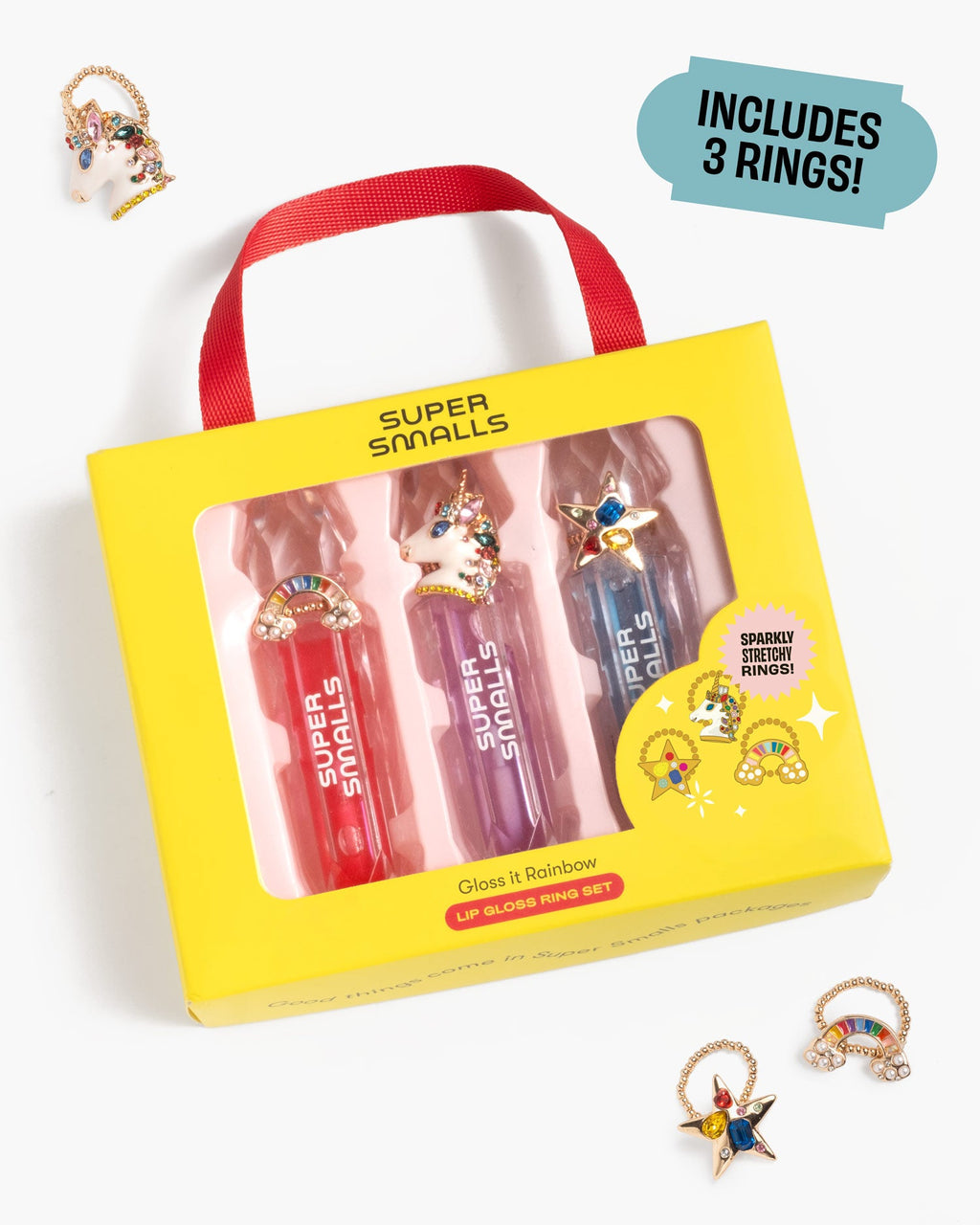 Lip Gloss Ring Set (Gloss It Rainbow)