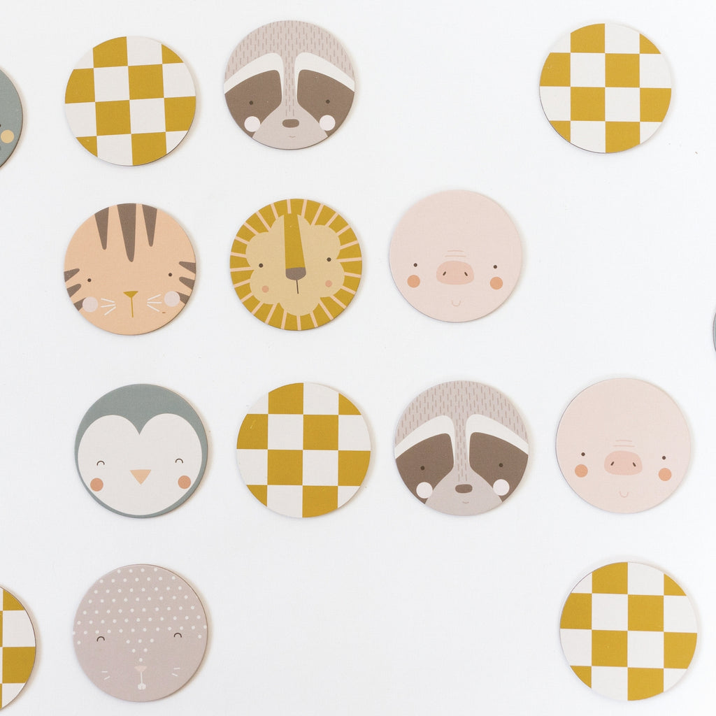 Animal Faces Memory Match