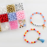 DIY Stretchy Bracelet Craft Kit (Color My World Rainbow)