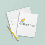 Kids Stationery Box Set - Fill in Rainbow Themed Thank Yous