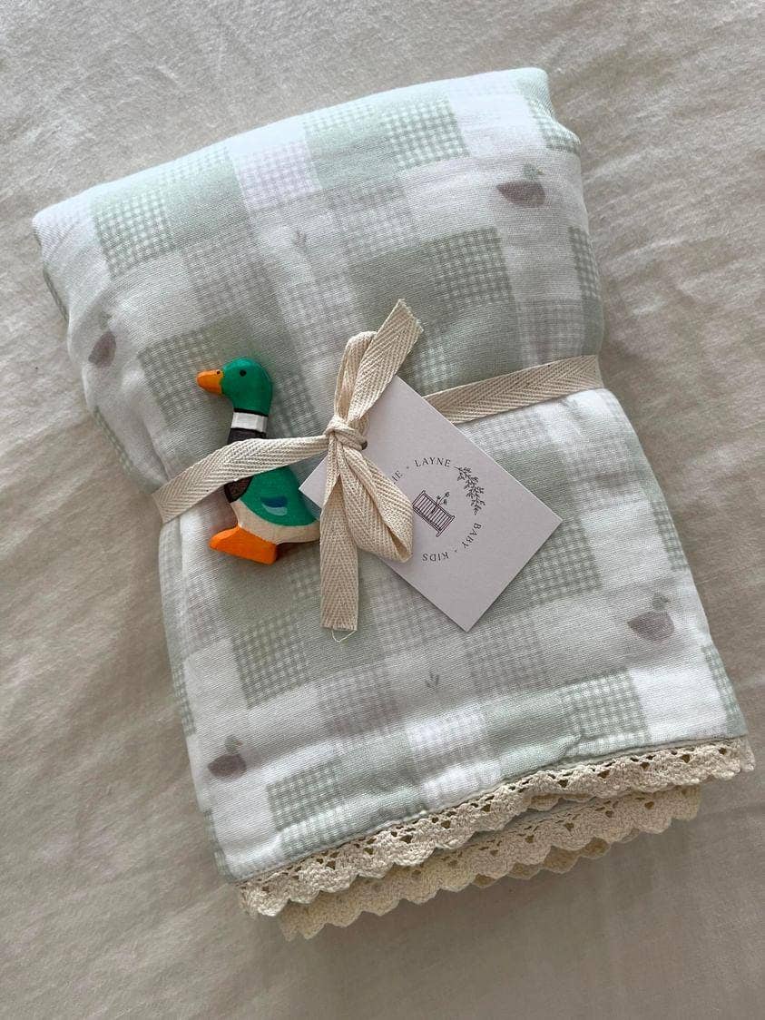 Quilted Gauze Blanket (Little Mallard Duck)