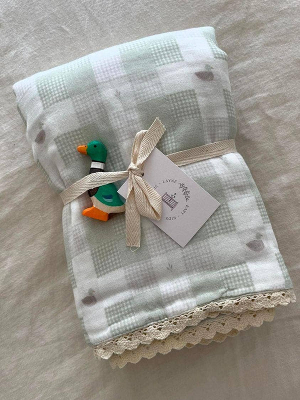 Quilted Gauze Blanket (Little Mallard Duck)