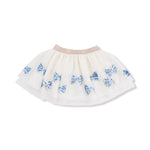 Blue Bow Tutu Skirt (Romi Floral)