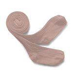 Louise Ribbed Tights (Vieux Rose)