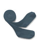 Louise Ribbed Tights (Bleu Cendré)