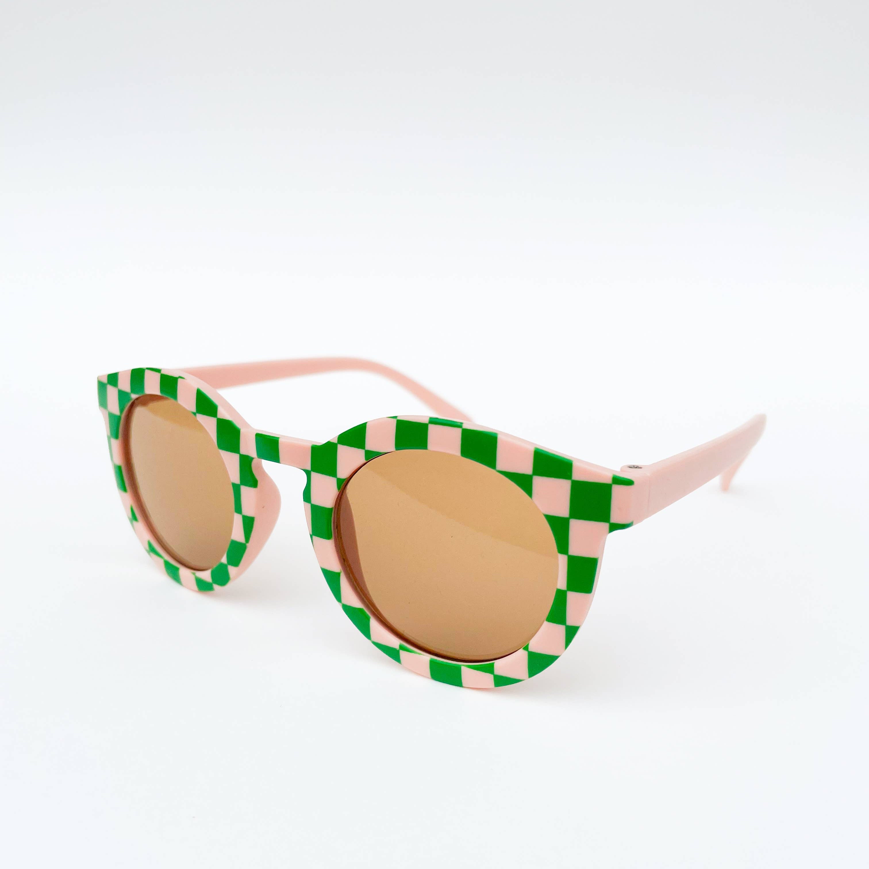 Check Me Out Sunglasses (Blush & Green)