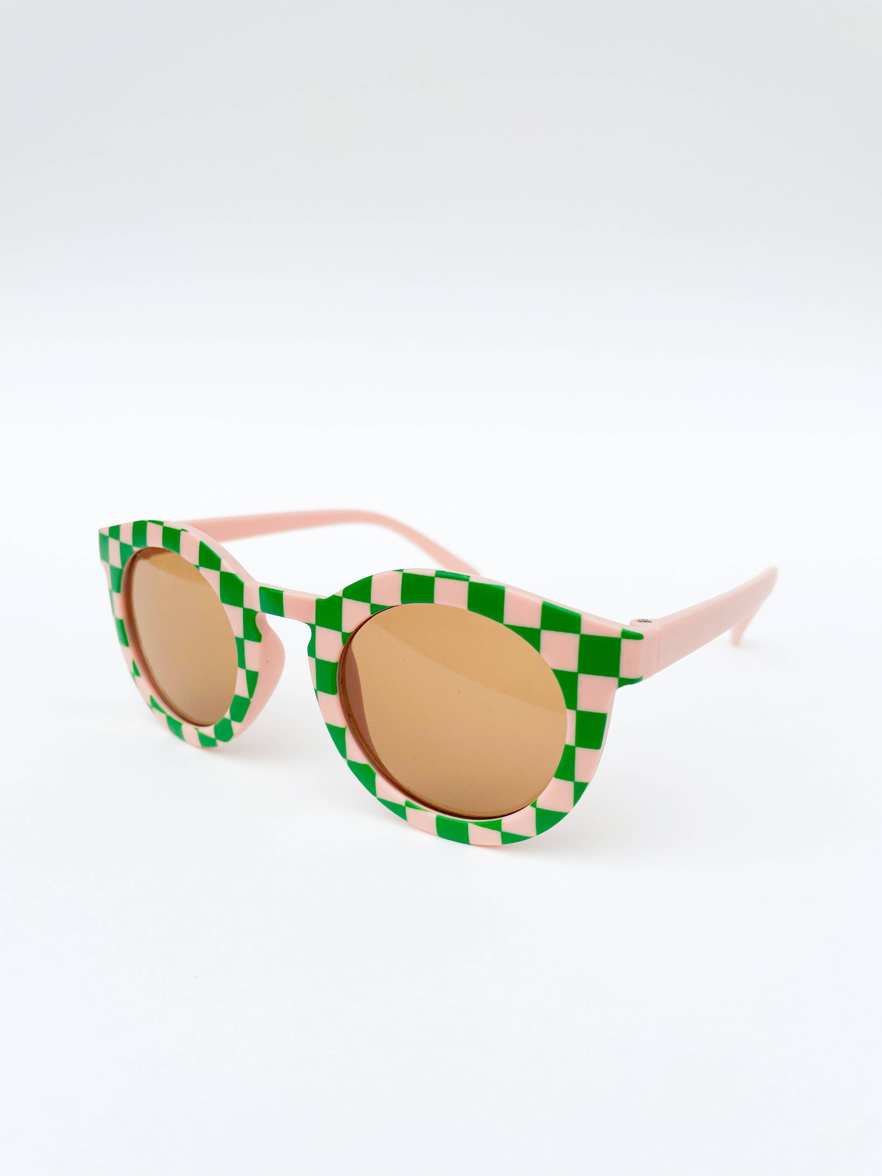 Check Me Out Sunglasses (Blush & Green)