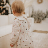Winter Berry Flannel Dress Set