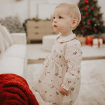 Winter Berry Flannel Dress Set