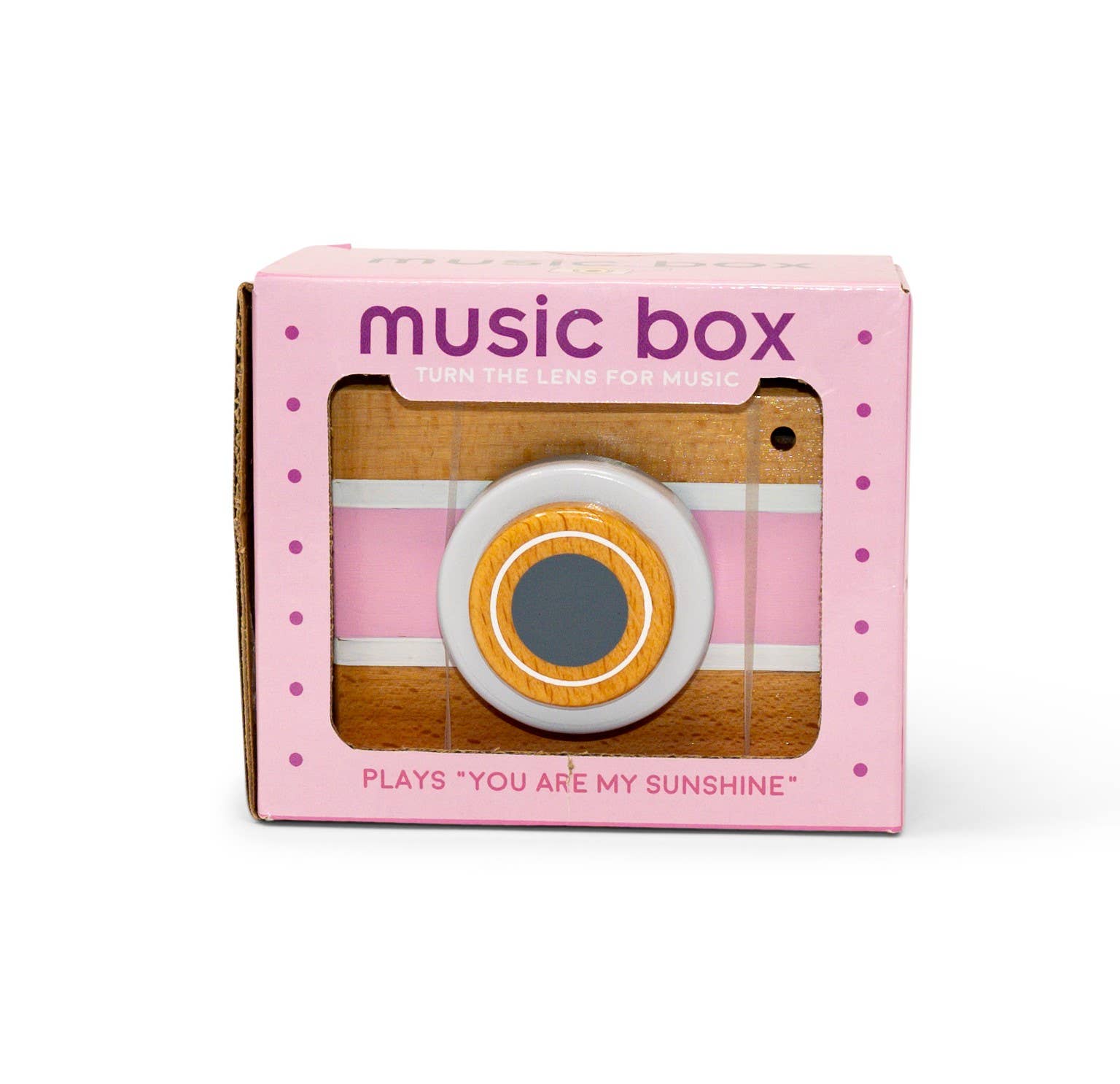 Vintage Camera Music Box (Pink)