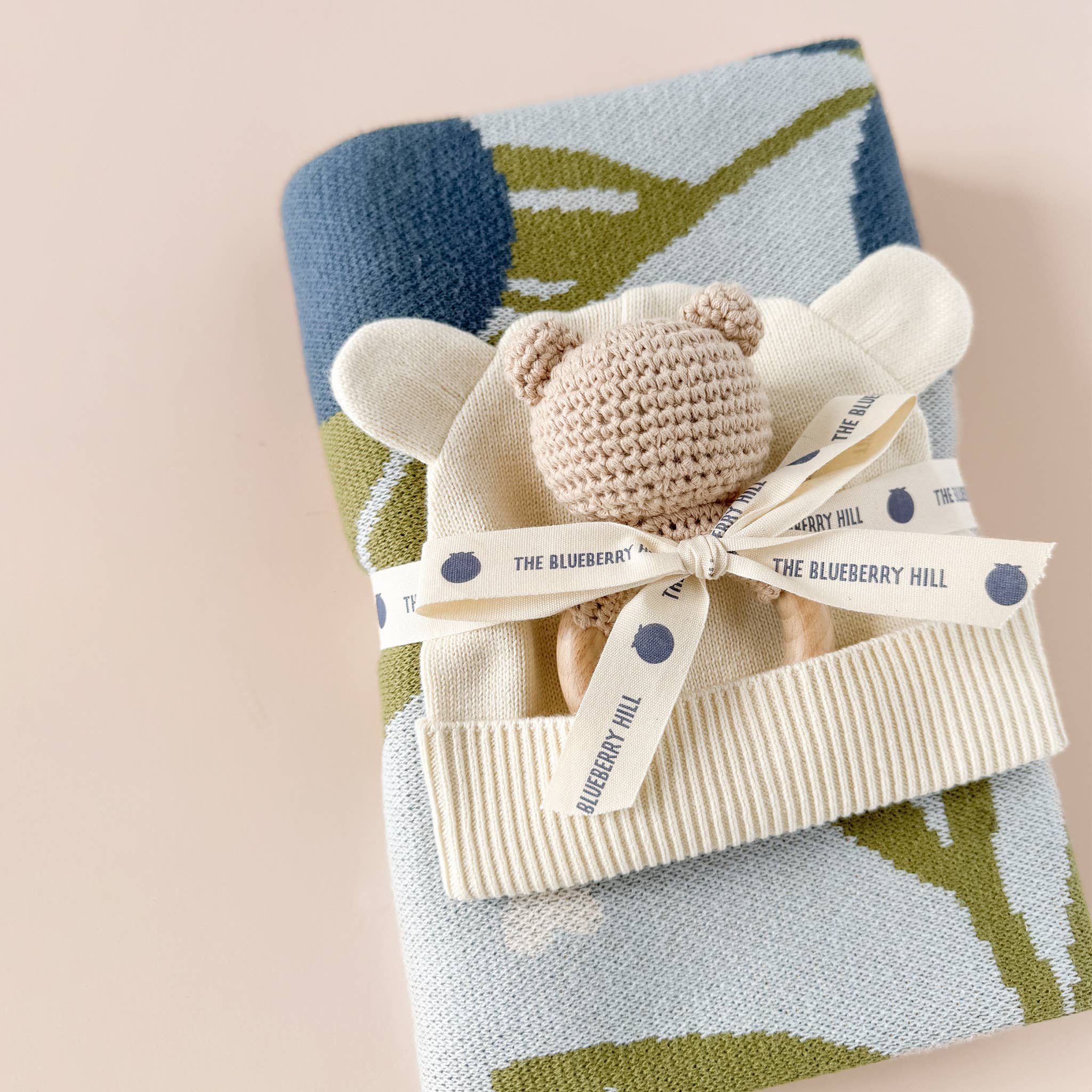 Teether Rattle Toy (Brown Bear)