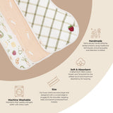 Burp Cloth Set (Clementine Fruits & Veggies)
