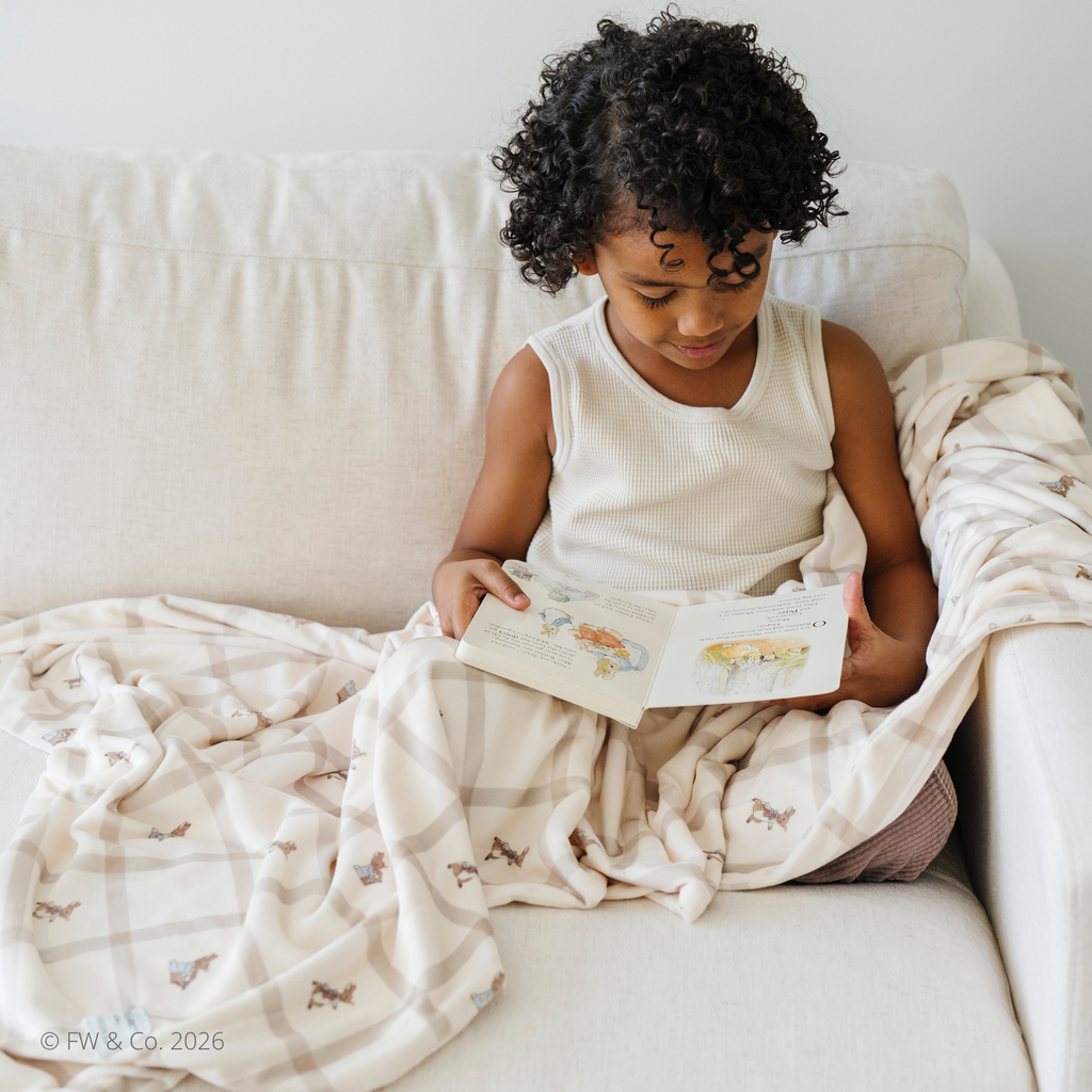 Minky Stretch Luxe Blanket (Peter Rabbit)