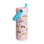 18oz Fidget Handle Stainless Bottle (Stylish Cat)