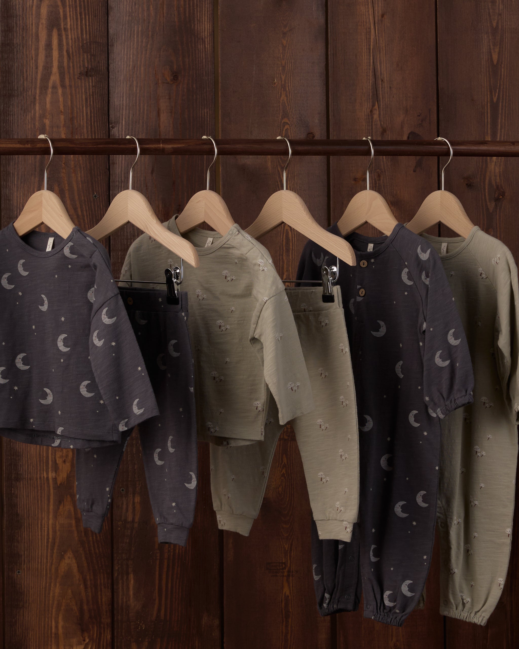 Long Sleeve Tee + Pant Set (Mushrooms)