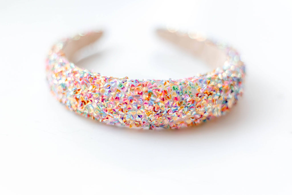 Beaded Headband (Pretty in Pink)