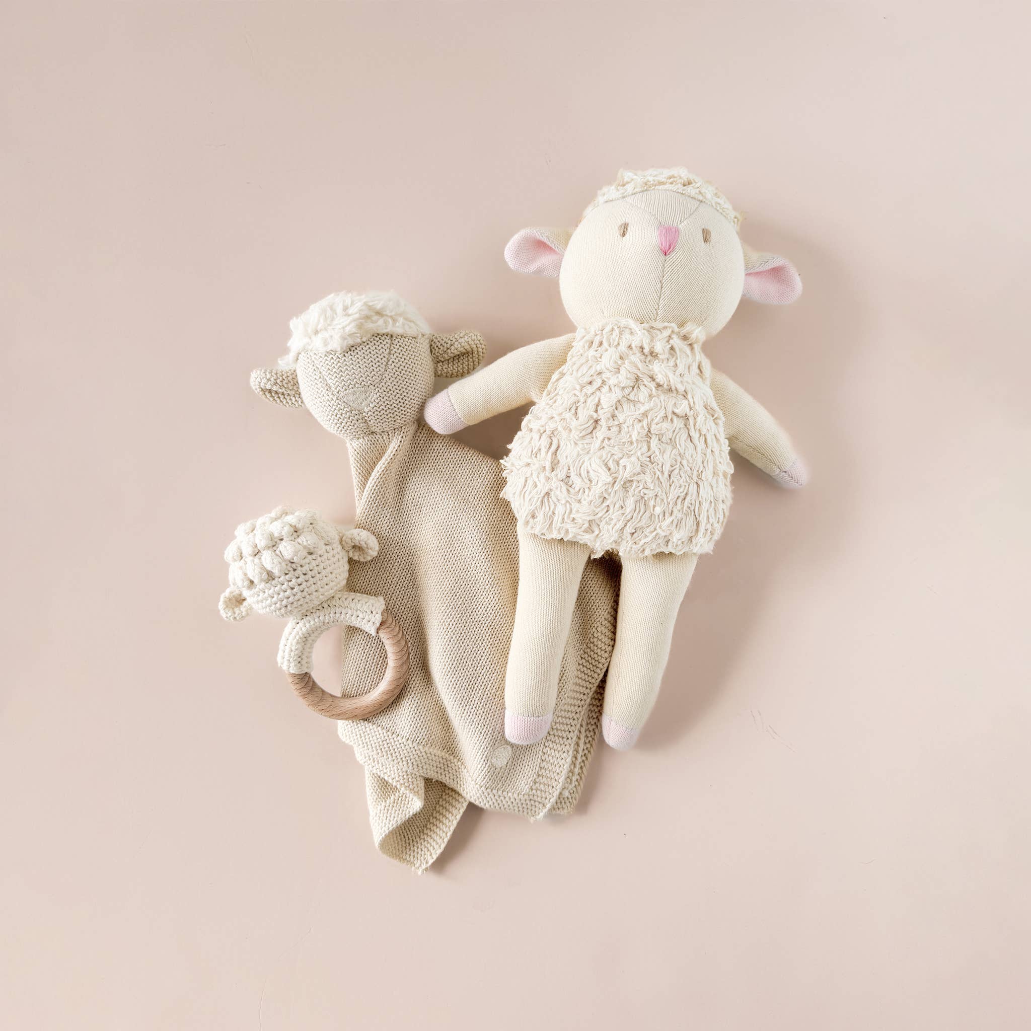Teether Rattle Toy (Lamb)