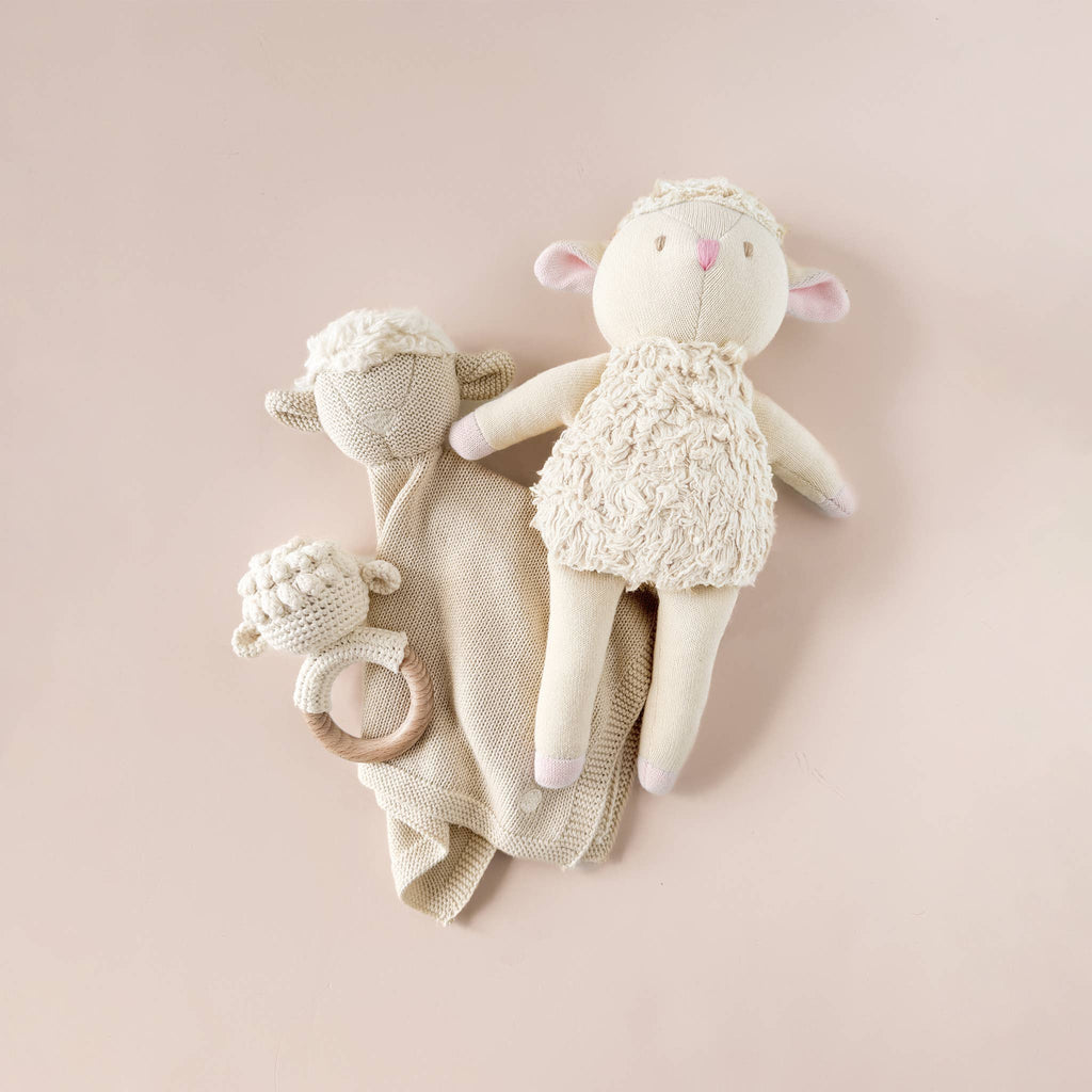 Teether Rattle Toy (Lamb)