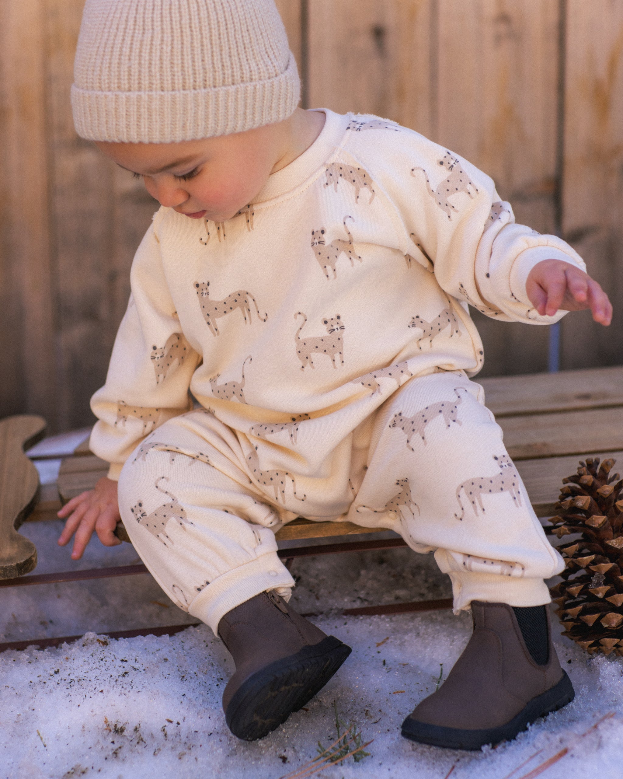 Raglan Jumpsuit (Leopards)