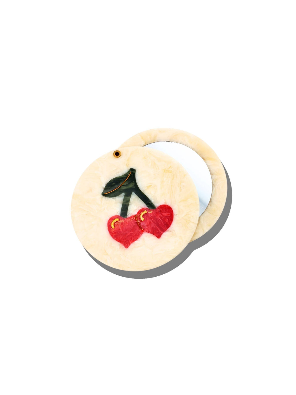 Compact Mirror (Cherry Hearts)