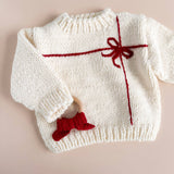 Crochet Teether (Red Bow)
